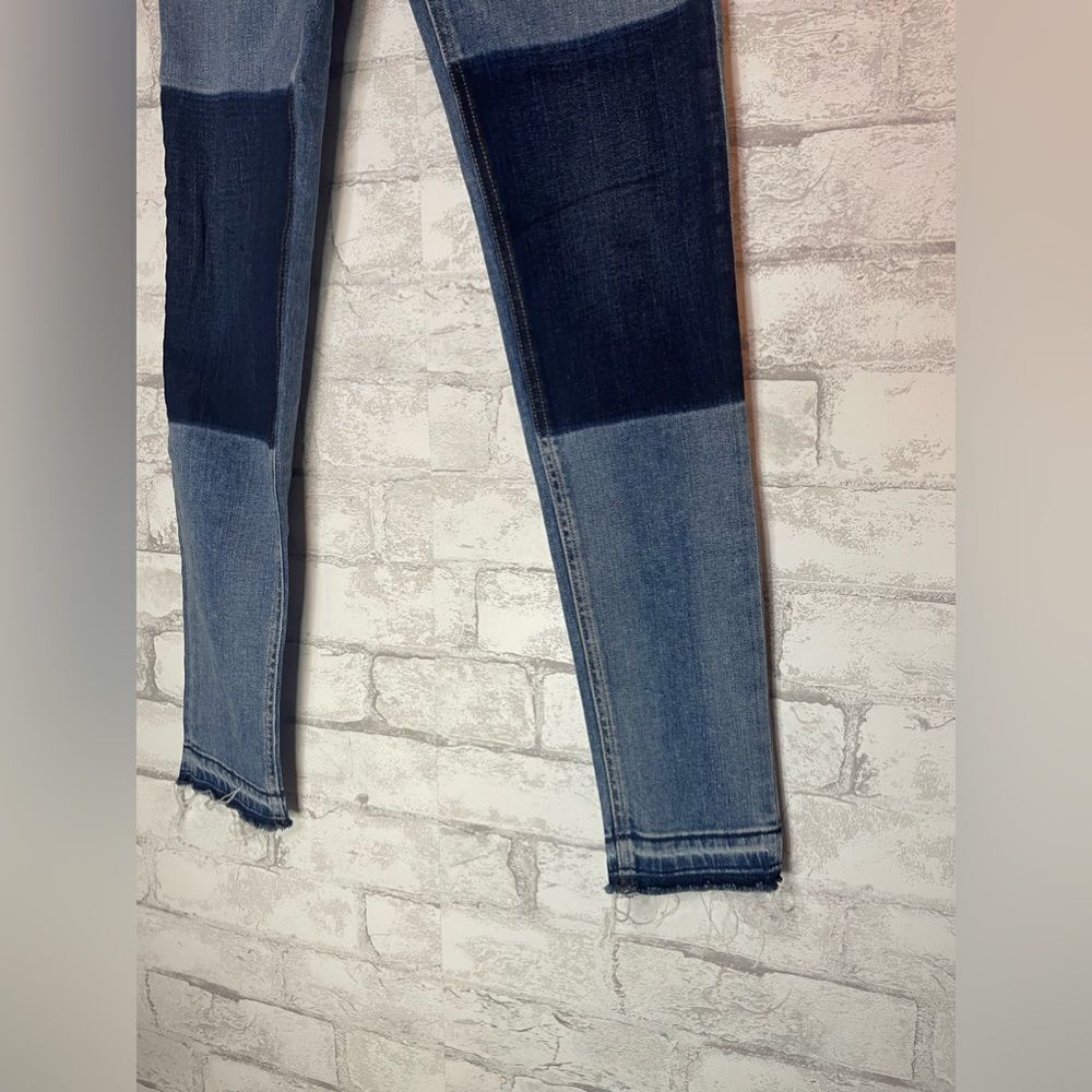 Rag And Bone Patch Work Color Block High Rise Ski… - image 5